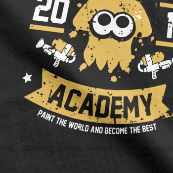 Úžasné Tušení Akademie Splatoon T-Košile Muži Bavlna T Košile Inkoust Dítě Hra Chobotnice Krátký Rukáv Tričko 4XL 5XL 6XL