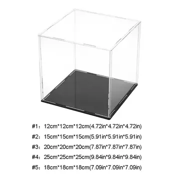 Černý Podklad Průhledný Akrylový Předvést Prachotěsný Model Hračka Vitríny Akční Figurky Sběratelské Předměty Show Box