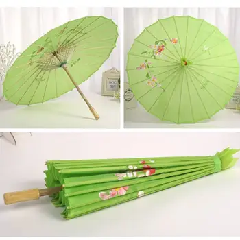 Čínské Vintage DIY Hedvábí Oilpaper Papír Deštník Foto Herectví Slunečník Taneční Rekvizity Domácnosti Merchandises