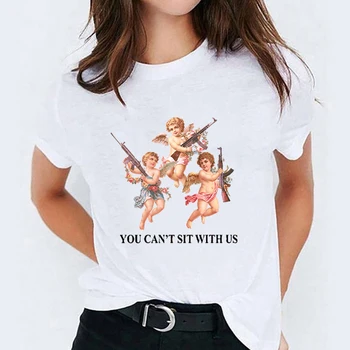 Ženy Slunečnice Malování Topy Ležérní Dámské Lady T-Shirt Tees Tisk O-krk Camisas Estetické Harajuku T Shirt T-košile