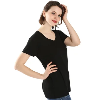 ženy t košile žena nové letní tenké plus velikost XL-7XL volný střih bavlněné pohodlné volné krátký rukáv T-shirt ženy