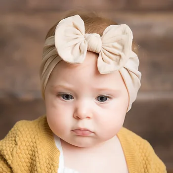 0-7 let módní 2019 barevné dětské vlasy band dítě roztomilý luk uzel čelenka Novorozence Helmu Klobouk Pro Dítě Chlapec a dívka