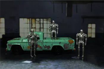 1/64 měřítku kovové kostry tvar loutka, robot, panenka hračka slitiny model auta diecast vozidla zobrazení částí Scény, doplňky, dárky