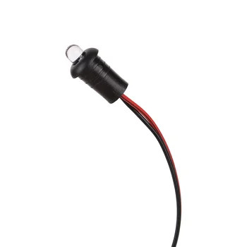 1 Pár Portable Červená Blikající Figuríny Falešný autoalarm Dash Mount LED Lightt
