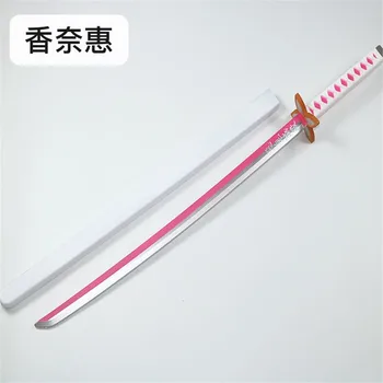 104 Kimetsu č. Yaiba Meč, Zbraň, Demon Slayer Kochou Shinobu Cosplay PU Materiál Meč 1:1 Anime Ninja Nože