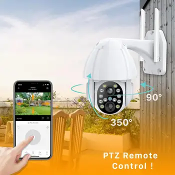 1080P PTZ Dual-Objektiv Wifi Kamera Venkovní Automatické Sledování Cloud Domácí Bezpečnostní IP Kamera 2MP Zoom Speed Dome CCTV bezpečnostní Kamery