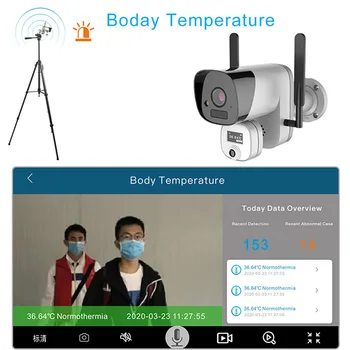 1080P Wi-fi termovizní kamera rozpoznání obličeje kamerou termovizní kamera rozpoznání obličeje camerathermal zobrazovací kamery