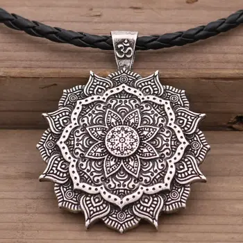 10ks Jóga Lotosový Květ Mandala Om Duchovní Šperky Pánské, Dámské Přívěsky Náhrdelníky Indiánské Šperky Velkoobchod