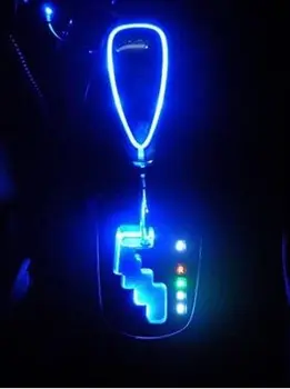 110mm Dotykové Aktivovaný Ultra Blue LED Světlo Osvětlená hlavice Řadící Páky,Hodí se pro Většinu Automobilů s Button-Méně Ovládané Páky-Se