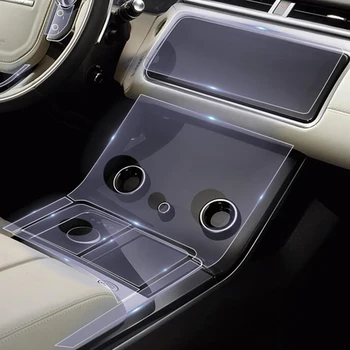 17pcs Auto-Styling Transparentní Ochranný Film Ústřední Kontrolní Film Auto Příslušenství Pro Range Rover Velar 2019