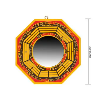 1ks Bagua Zrcátko Pro Ochranu Konvexní Zrcadlo Pro Aktivní Ochranu Proti Škodlivé Energie Fengshui Ornament