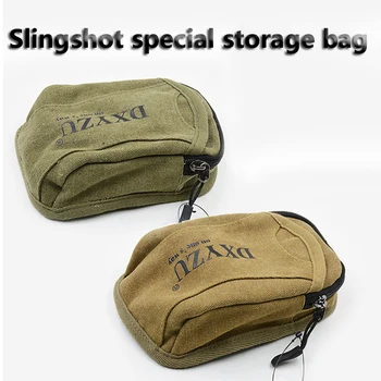 1ks Prak jemný Materiál plátno tašky, Míčky, Bag Pouzdro Pouzdro Pouzdro Sling Shot Lov Sportovní prak Příslušenství