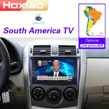2 DIN autorádio Multimediální Video Přehrávač, Mirror Link Pro Toyota Corolla E140/150 WiFi FM RDS DAB-TV GPS Android8.1 navigace