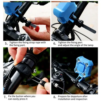 2 v 1 Kole Reproduktor Cyklistické Světlo 140db USB Nabíjecí Waterproo Horské Kolo, Silniční Kolo Přední Rukojeť Elektronická Reproduktor Světlo
