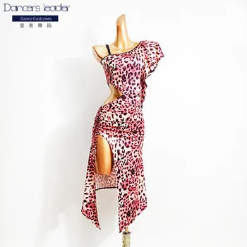 2020 nové latin dance šaty dámské pasu duté vysoká boční štěrbinou šaty taneční praxe sukně