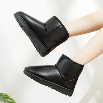 2020 nové módní zimní snow boty ženy krátké trubice chleba boty silné bavlněné boty ženy zimní plus sametové
