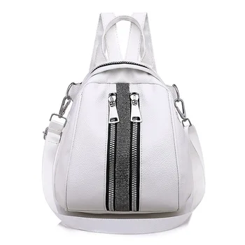 2020 nové školní tašky, studentské pu batoh ženy Silver pytel velké velikosti batoh pro dívky cestovní tašky drop shipping M138