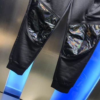 2020 podzimní pánská ležérní kalhoty se šlemi nový dopis tištěné tkaniny módní trend, hezký univerzální Legíny ležérní kalhoty kalhoty pro mládež