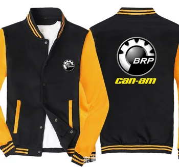 2020 Winter Pánské Oblečení pro BRP can-am Tištěné Volné Ležérní Streetwear Fleece Svetry Kabát Baseball Bundy Bomber ij