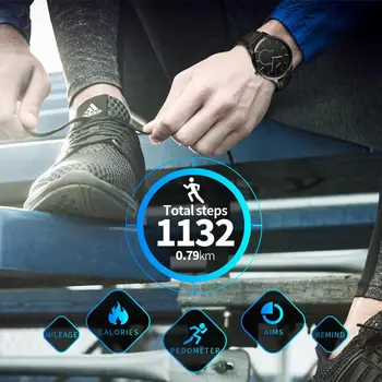 2021 Alarm Sportovní Hodinky Muži Krokoměr Zpráva Připomenutí Tracker Quartz Pánské Náramkové hodinky Podnikání reloj hombre inteligente 1510