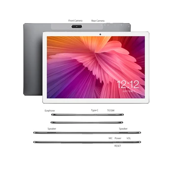 2021 Nejnovější 10.1 palcový Tablet PC MT6797 Deca Core, 6GB RAM, 128 gb ROM, 4G LTE, 13.0/5.0 MP Android 8.0 1920X1200 2.5 K IPS Tablet