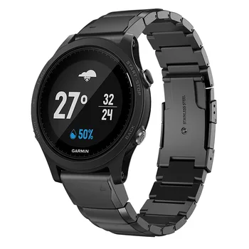 26 22 20 MM Watchband Řemínek pro Garmin Fenix 5X 5 5S Plus 3 3HOD Předchůdce 935/945 GPS Hodinky rychloupínací pásek z Nerezové oceli