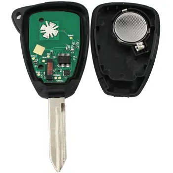 3+1/4 Tlačítka Dálkového Smart Auto Klíče ID46 Čip 433MHZ pro Chrysler Dodge Jeep FCC: OHT692427AA (Malé Tlačítko) Uncut Blade