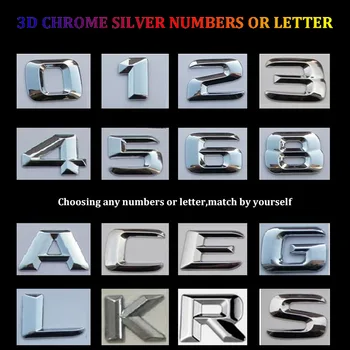 3D Chrom W204 W205 Znak C200 C250 C300 C350 C63 CIA Dopis auto Auto Odznak Logo Nálepka Emblema Pro Mersedes Mercedes Benz AMG
