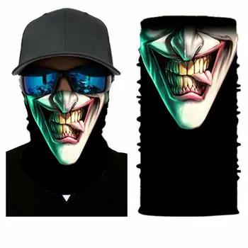 3D Joker Kostra Lebky Bezešvé Kouzlo Šátku Rybaření Cyklistika Lyžařská Šátky Venkovní oboustranný šátek lebky