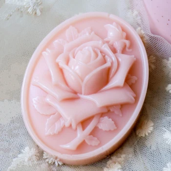 3D Květinové Mýdlo Formy Rose Silikonové Formy Na Mýdlo Ručně vyráběné Dort Svíčka Formy DIY Pryskyřice Řemesla Vana Roon Dekorace
