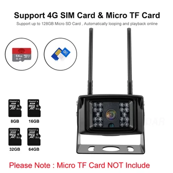 4G Mobilní Mini Kamera s 1080P & 5MP HD IP WiFi Kamera Vodotěsné IP66 pro Venkovní Bezpečnostní CCTV Kamera Zdarma APLIKACE pro Monitorování