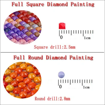 5d DIY Diamantový Malování Měsíc Červený Květ Strom Přírody Krajiny Cross Stitch Diamond Výšivky 3ks/set Diamond Mozaika samolepky