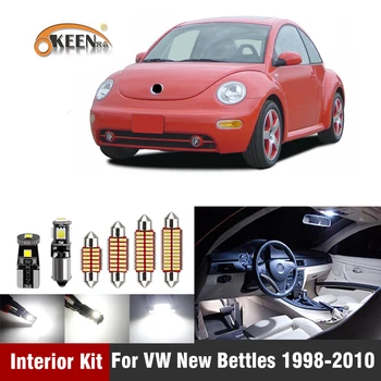 5kusů Canbus Auto Led Žárovka Pro VW new bettles 1998-2010 Led Vnitřní osvětlení Kit Dome Mapa Osvětlení, Auto Příslušenství