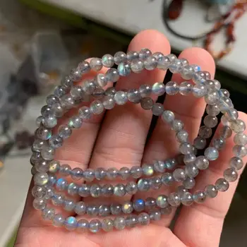 5mm AAA grade duhový labradorit kamene korálky náramek přírodní drahokam náramek DIY šperky náramek pro ženu, dárek pro