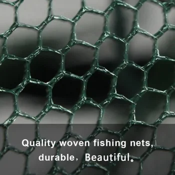 6 Otvorů Složené Přenosné Hexagon Rybářské Sítě Raky Ryby Automatický Trap Krevety Carp Catcher Klece Mesh Sítě CrabTrap