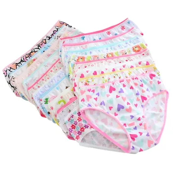 6ks/balení Nové Módní Dětské Dívky spodní Prádlo Bavlněné Kalhotky Pro Dívky, Děti, Krátké Kalhotky Děti Kalhotky