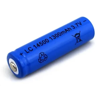 6ks/Hodně Velká kapacita 14500 baterie 3,7 V 1300mAh dobíjecí lithium baterie baterie pro svítilnu