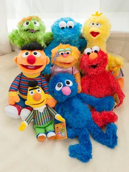 7 Styl Sesame Street Elmo Plyšové Hračky Panenka Cookie Monster Ernie Grover Oscar Zoe, Bert, Plyšové Hračky, Narozeniny, Dárky Pro Děti