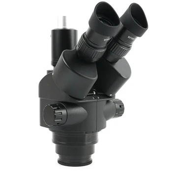 7X - 45X Zoom Průmyslové Laboratoře Součas-kontaktní Hliníková Slitina Stand Stereo Trinocular Mikroskop Mikroskop Sada Pro Telefon PCB Opravy