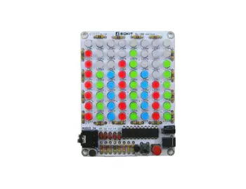 8*8 RGB LED DIY kit Hudby Zvukového Spektra indikátor Zesilovač Board Hlasové ovládání ukazatel Hladiny VU Metr S pouzdrem