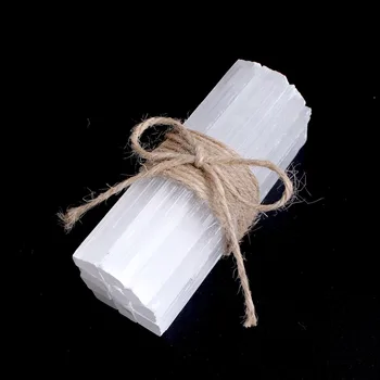 90-100mm Velký Přírodní Bílá Selenite Krystal Stick Sádra Křemen Hrubý Minerály Exemplář Bod Léčení Kámen Domácí Dekoraci