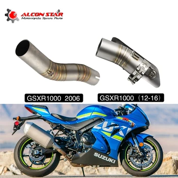 Alconstar-Motocyklu Tlumič Výfuku Střední Spojení Potrubí S Tepelným Štítem Systém Pro Suzuki GSXR 1000 rok 2012 až 2016 L2 až L6 Slip-on