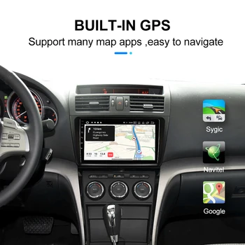 Android 10.0 Auto Rádio Multimediální Přehrávač Pro Mazda 6 GH 2007-2012 Autoradio Navigace GPS, Fotoaparát, WIFI, IPS Displej Stereo RDS