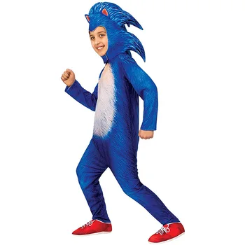 Anime Deluxe Sonic The Hedgehog Kostým pro Děti Herní Charakter Cosplay Halloween Chlapec Kostýmy Anime Cosplay Disfraces Kombinéza