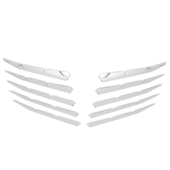 Auto Přední Nárazník Spodní Mřížka Grilu Lišty Střihu pro Peugeot 3008 GT 2016-2020 5008 GT 2017-2020 z Nerezové Oceli
