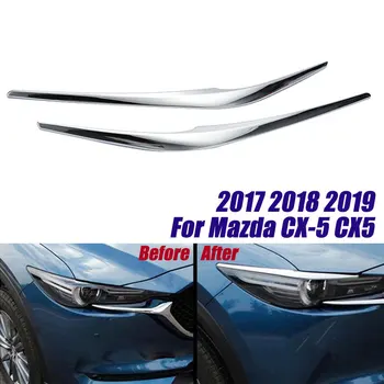 Auto Přední Světlomet Obočí Pro Mazda CX-5 CX5 2017 2018 2019 Světlometu Automatická Výbava Exteriéru Příslušenství Víčko Krytu Obložení