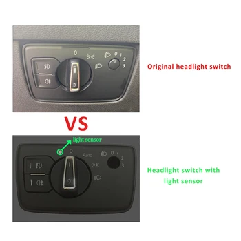 Auto světelný senzor pro passat b8 2016 až 2019 automatický spínač světlometů coming a leaving home ovládací tlačítko foglamp modul kit