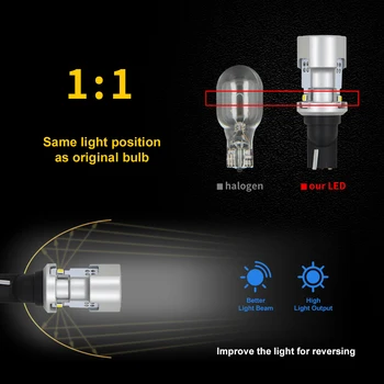 AUXITO W16W LED 912 921 T15 LED Žárovky bez Chyb Pro Audi BMW Mercedes, Porsche, Volkswagen, Mazda 2020SMD Zálohování Reverzní Světla