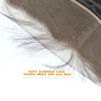 BAISI Vlasy Peruánské Tělo Vlna Panenské Vlasy Švýcarské Krajky Čelní Uzavření 13x4 Pre-Oškubané Přírodní Vlasové