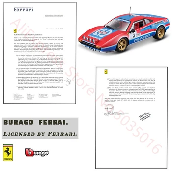 Bburago 1:43 Vázaná Vydání 1982 Ferrari 308 GTB racing model simulační model auta slitiny auto hračka mužské kolekce dárek